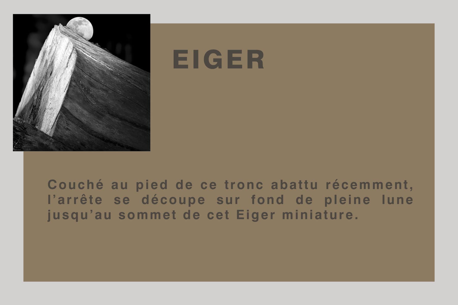 plaque Eiger