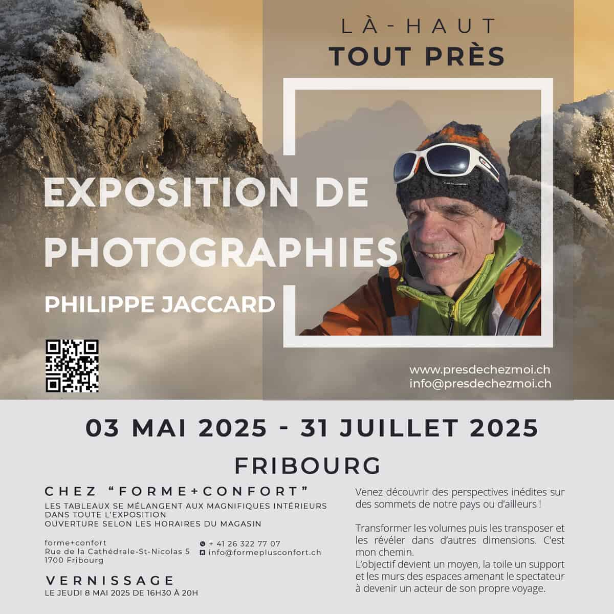 Exposition de Philippe Jaccard chez Forme+Confort
